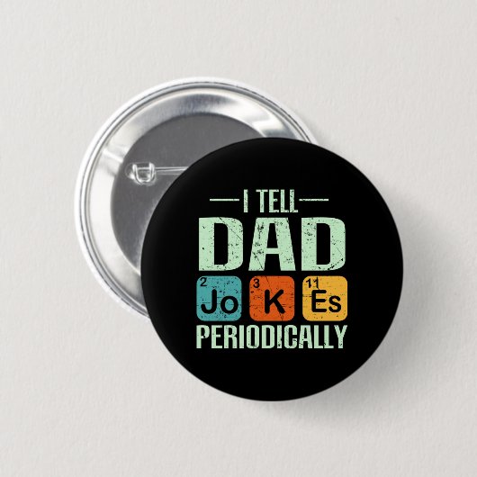 Vatertag - Vater Jokes Button (Vorne & Hinten)