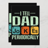 Vatertag - Vater Jokes Einladung (Vorne/Hinten)