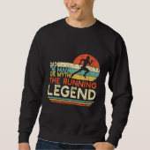 Vatertag Vater läuft Sweatshirt (Vorderseite)