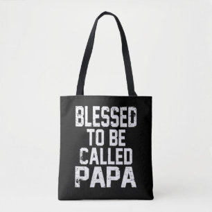 Vatertag Vater lustig - gesegnet, Papa genannt zu Tasche