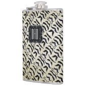 Vatertag Vater Mustache Hipster Vintag Flachmann (Links)