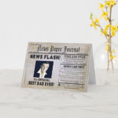 Vatertag - Vater - News Journal - Foto Beilage Karte (Gelbe Blume)