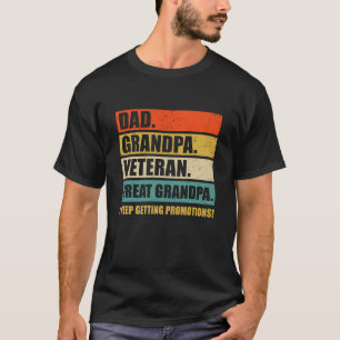 Vatertag Vater Opa Veteran Große Opa von T-Shirt