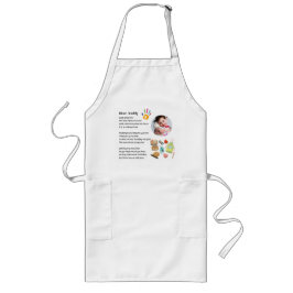 Vatertag Vater POEM halten meine Hand Daddy FOTO G Lange Schürze