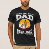 Vatertag "Vater & Step Vater" T-Shirt (Vorderseite)