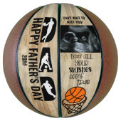 Vatertag Vater Swishings Come True Sonogram Foto Basketball (Vertikal)