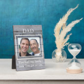 Vatertag Vater und Sohn des Großen Fotos Fotoplatte (Seite)