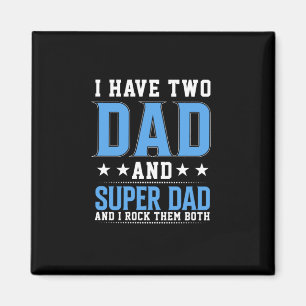Vatertag Vater und Super Vater ich rock sie Magnet