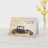 Vatertag, Vater, Vintage Car Karte (Gelbe Blume)