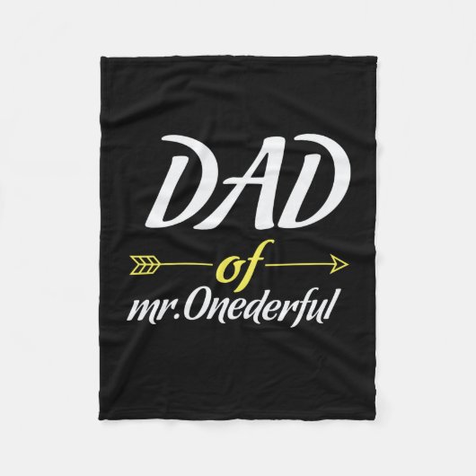 Vatertag Vater von Mr. Onederful Fleecedecke (Vorderseite)