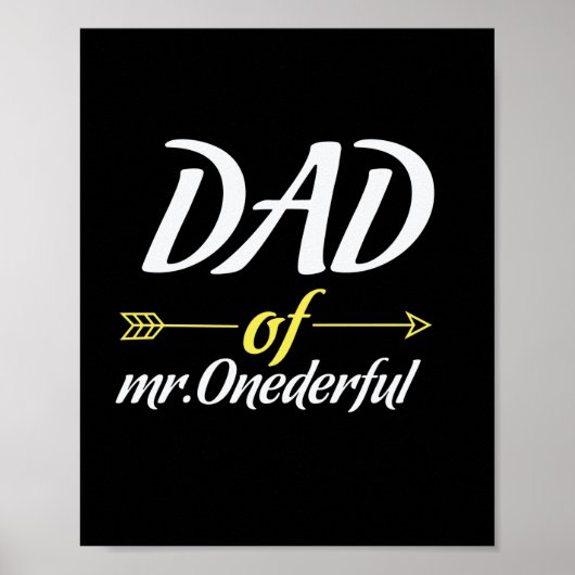 Vatertag Vater von Mr. Onederful Poster (Vorne)