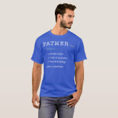 Vatertag Vater Wörterbuch Vatertag T-Shirt (Vorne ganz)