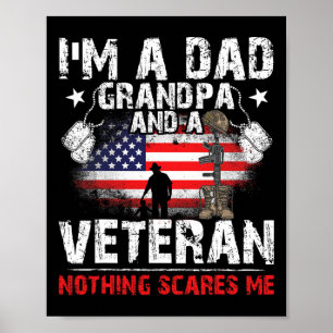 Vatertag - Veteranentag- Ich Bin Ein Vater Großvat Poster