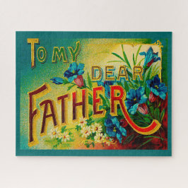 Vatertag Vintag meinem lieben Vater 16" x 20" Puzzle