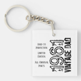 Vatertag Vintager Vater Retro Schwarz-weißes Foto Schlüsselanhänger