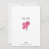 Vatertag vom Hund Feiertagskarte (Rückseite)