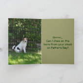Vatertag vom Hund Karte (Innenseite)