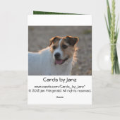 Vatertag vom Hund Karte (Rückseite)