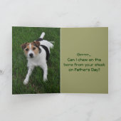 Vatertag vom Hund Karte (Innenseite)