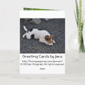 Vatertag vom Hund Karte (Rückseite)