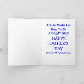 Vatertag von Adoptiert Sons-Karte Karte (Innenseite)