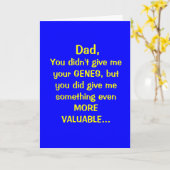 Vatertag von Adoptiert Sons-Karte Karte (Gelbe Blume)