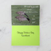 VATERTAG von der EHEFRAU-Witzkarte Karte (Innenseite)