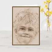 Vatertag von der Kinderkarte Karte (Gelbe Blume)