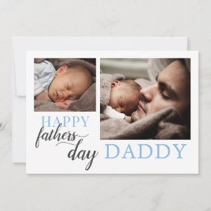 Vatertag von der neuen Baby Foto-Urlaubskarte Feiertagskarte