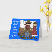 Vatertag von uns beiden - Western Karte (Gelbe Blume)