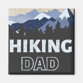 Vatertag Wandern Vater Magnet (Vorne)