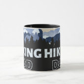 Vatertag Wandern Vater Tasse (Zentrum)