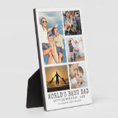 Vatertag WELT BEST VATER FotoCollage Fotoplatte (Seite)