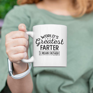 Vatertag Welt größten Farter I Gemein Vater Zweifarbige Tasse