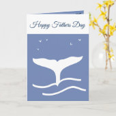 Vatertag Whale Fin oder individualisieren Karte (Gelbe Blume)