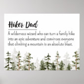 Vatertag Wiker Vater Personalisiertes Zitat Poster (Vorne)