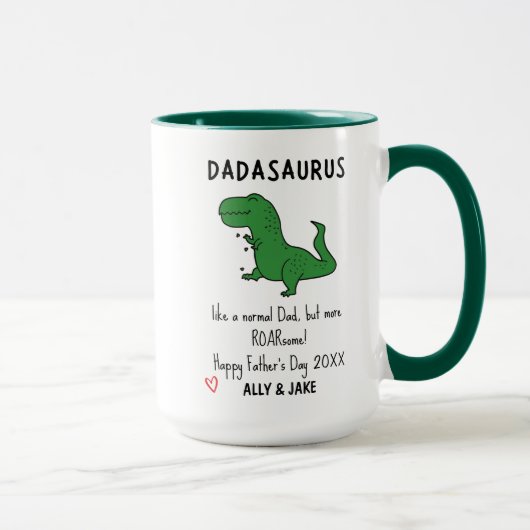 Vatertag Witzige T-Rex-Tasse Tasse (Rechts)