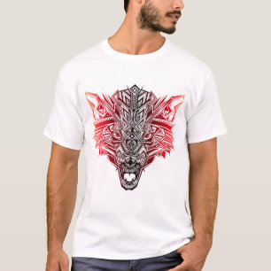Vatertag Wolf-ethnische Tier-der beste Geschenk T-Shirt