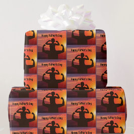 Vatertag Wollte ich, wie du Vater zu sein Geschenkpapier