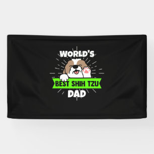 Vatertag Worlds Best Shih Tzu Dog Vater Banner
