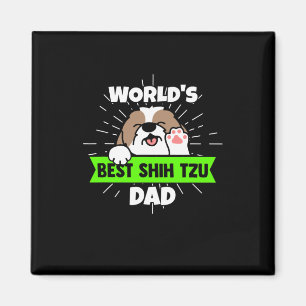 Vatertag   Worlds Best Shih Tzu Dog Vater Magnet