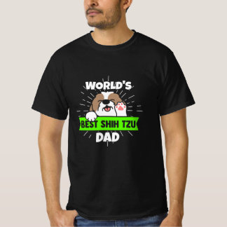 Vatertag | Worlds Best Shih Tzu Dog Vater T-Shirt