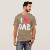 Vatertag Zitat Mädchen T-Shirt (Vorne ganz)