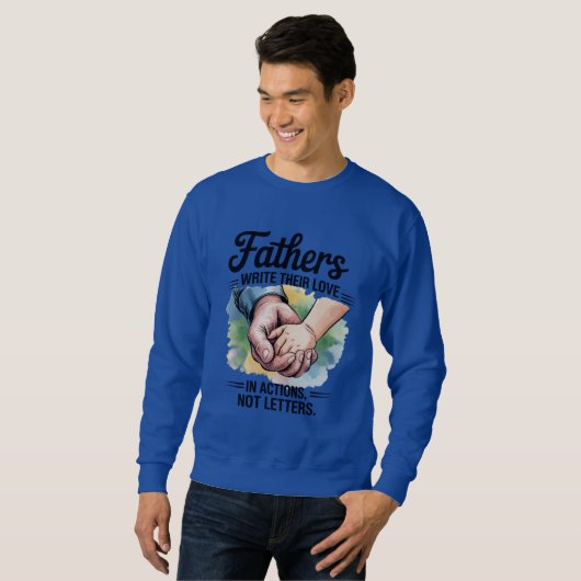 Vatertag-Zitat Sweatshirt (Vorne ganz)