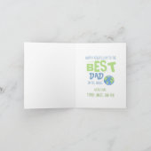 Vatertag Zitat Weltbesten Vater Moderne Karte (Innenseite)
