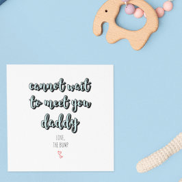 Vatertag Zukunft Vater bald sein Daddy Blue Karte