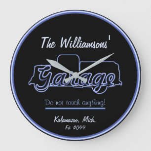 VatertagLkw Kontur Garage Uhr Zeichen