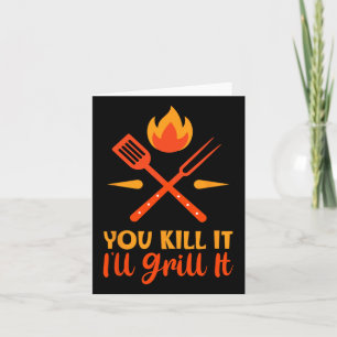 Vatertags-Bbq Du Bringst Es Um Ich Werde Es Grille Karte