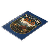 Vatertags-Berg-Outdoor-Design Notizblock (Linke Seite)