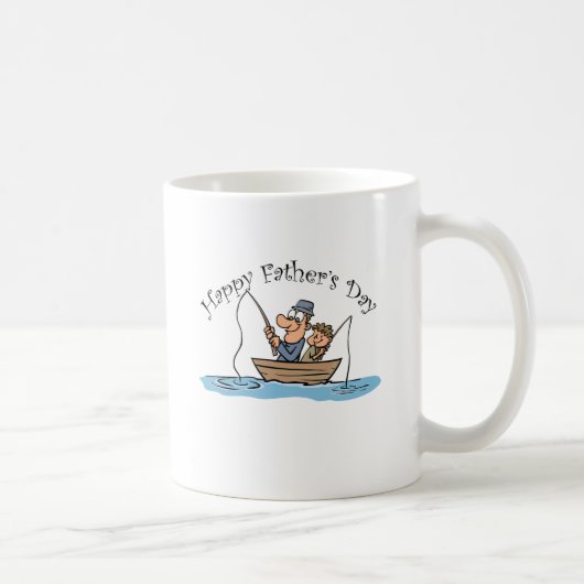 "Vatertags-Fischen " Kaffeetasse (Rechts)